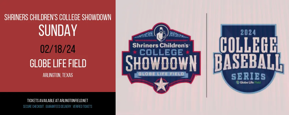 Shriners Children's College Showdown at Globe Life Field